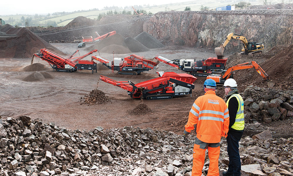 Machacadoras y cribadoras móviles Sandvik